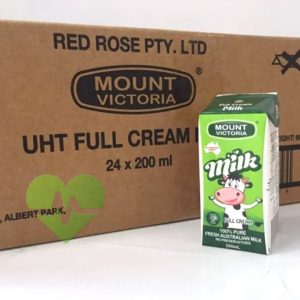 Sữa tươi nguyên kem Mount Victoria full cream hộp 200ml thùng 24 hộp