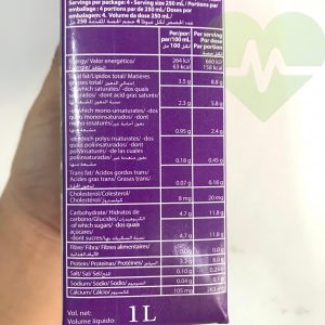 hàm lượng dinh dưỡng trong sữa tươi Emborg full cream 3.5%