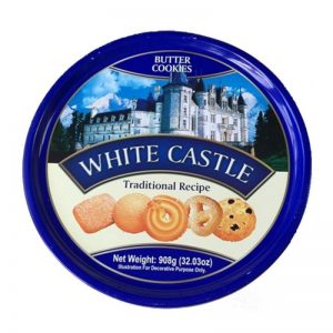 Bánh quy bơ hộp thiếc White Castle xanh 908g