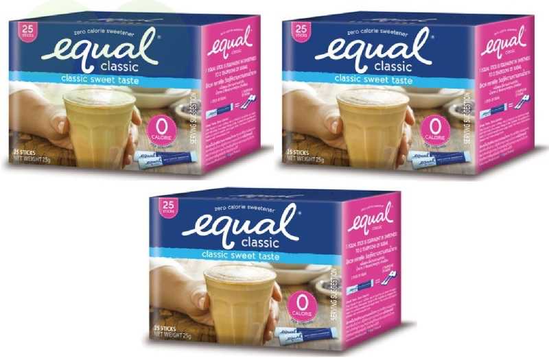 Đường ăn kiêng Equal Classic Hộp 25g thương hiệu Thuỵ Điển, sản xuất tại Thái Lan