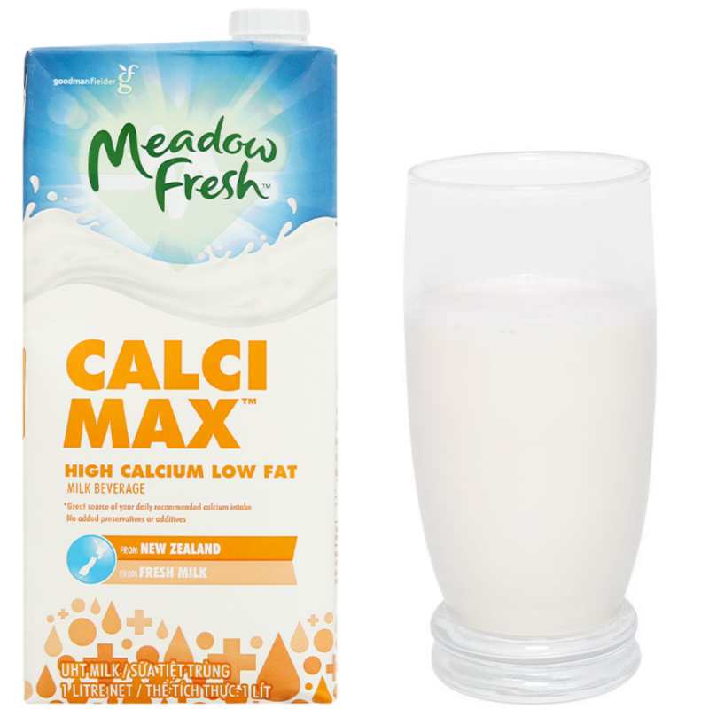 Sữa tươi Meadow Fresh canxi max hộp 1L nhập khẩu Úc