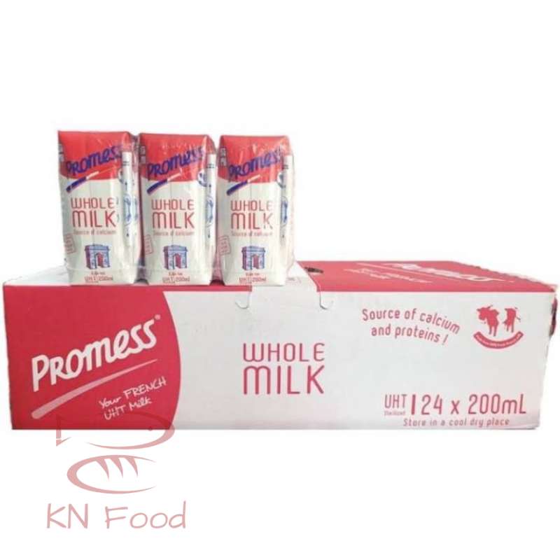 Sữa promess whole milk hộp 200ml x thùng 24 hộp